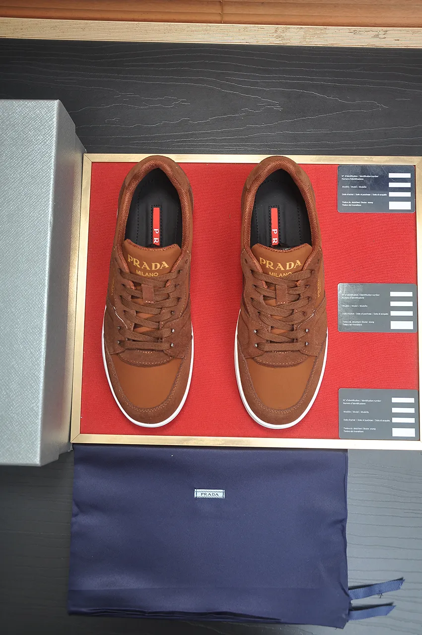 Men's shoes 💰580💶【PRADA】Top original, new season, high quality original goods, top imported calfskin with original imported glue, imported cowhide inside with original cowhide feet, original outsole! Quality guaranteed! Code 38-45 (45 customized)